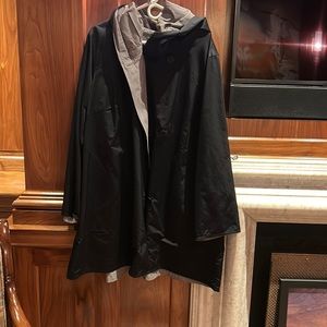 Eileen Fisher elbow the knee reversible raincoat